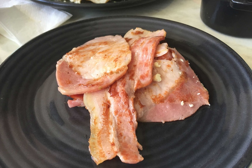 Closeup of bacon.