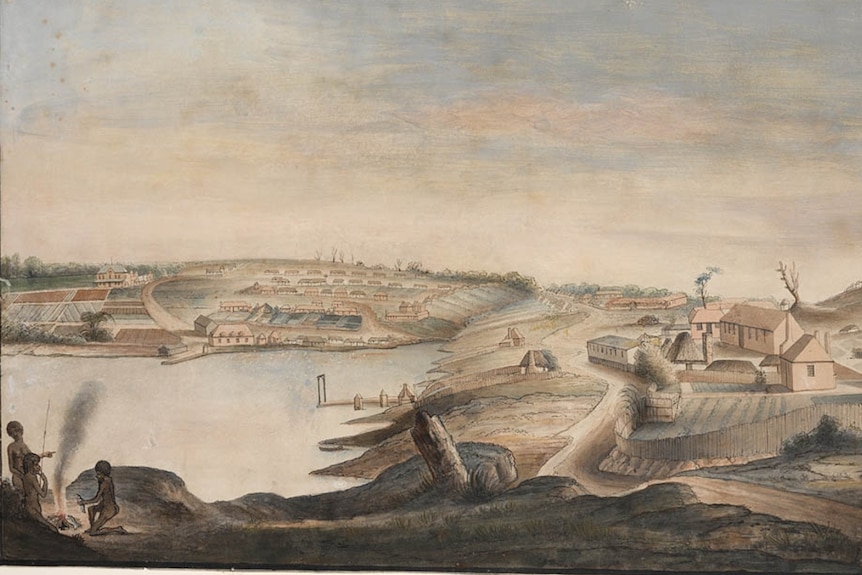 View of Sydney Cove by Thomas Watling