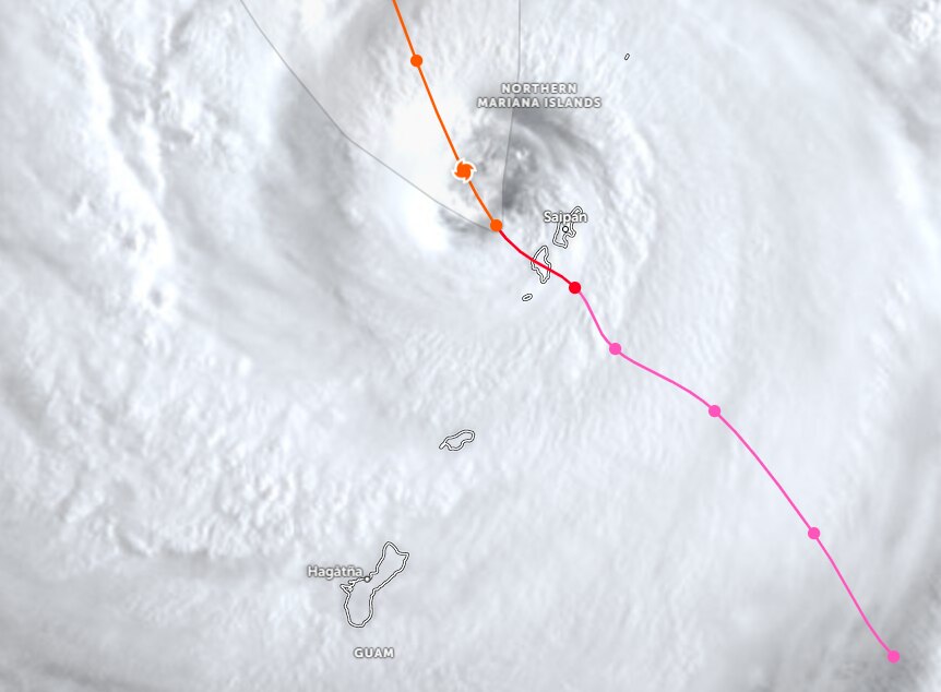 Super Typhoon Sinlaku makes landfall over the Northern Mariana Islands ...