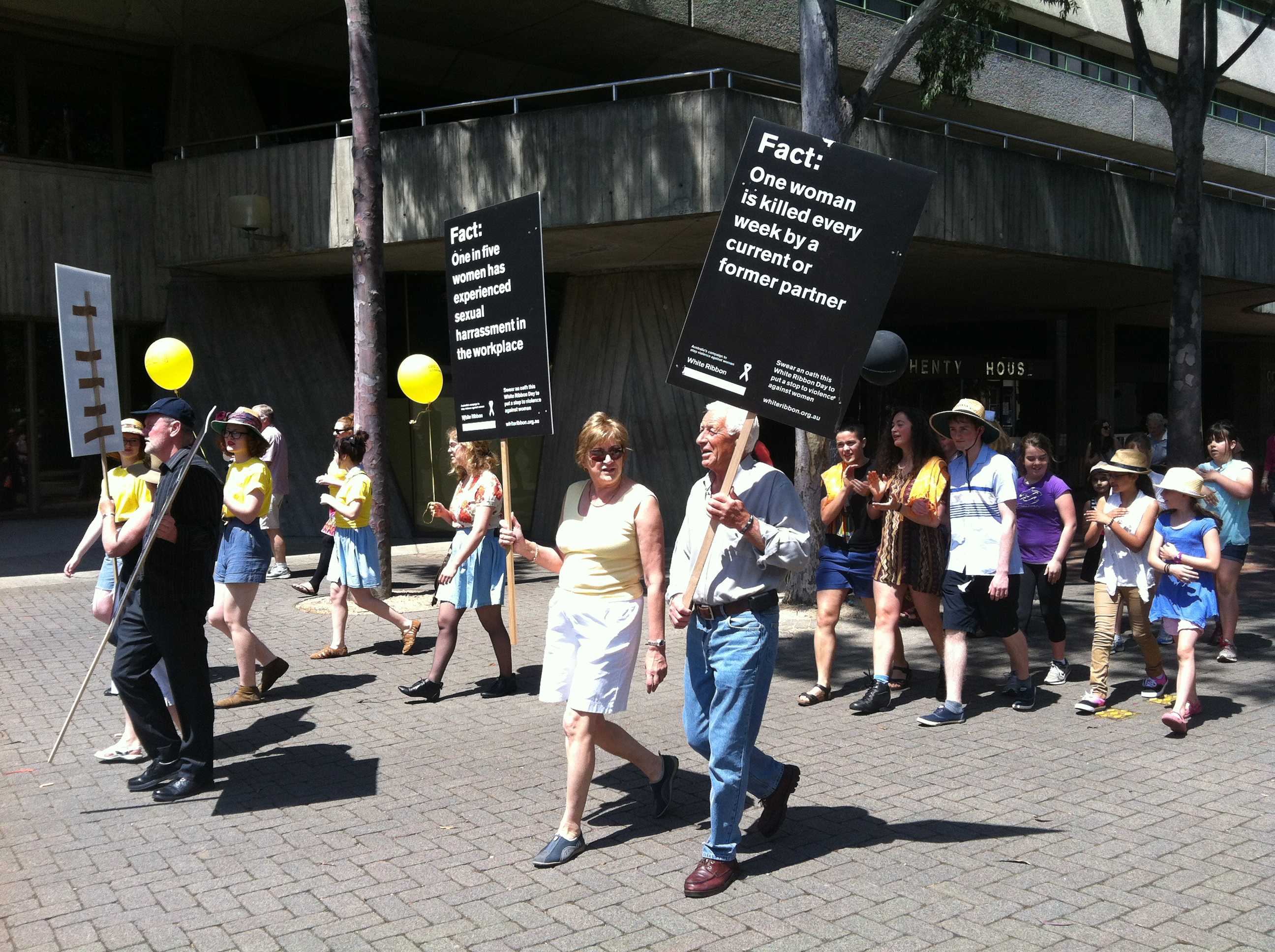 White ribbon rally - ABC News