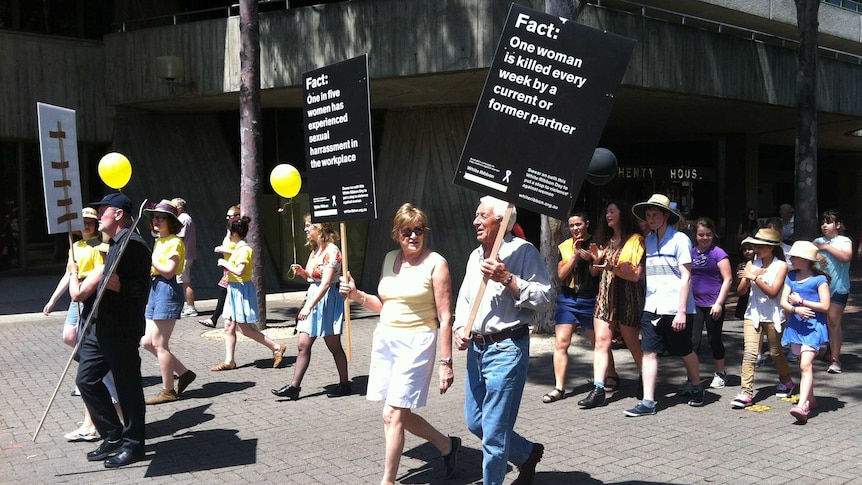 White Ribbon rally