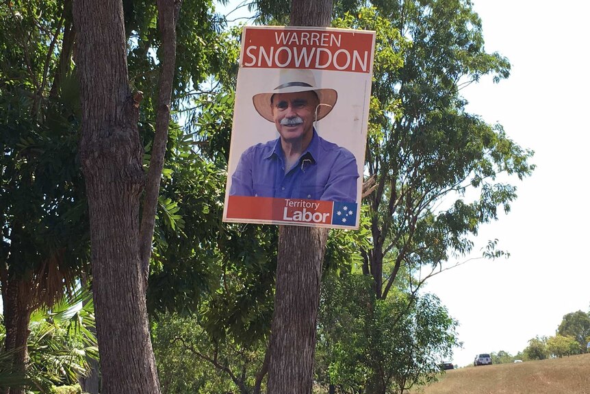 Warren Snowdon's campaign poster