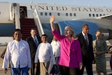 Hillary Clinton arrives in Burma