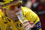 Cadel sips on champers