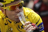 Cadel sips on champers