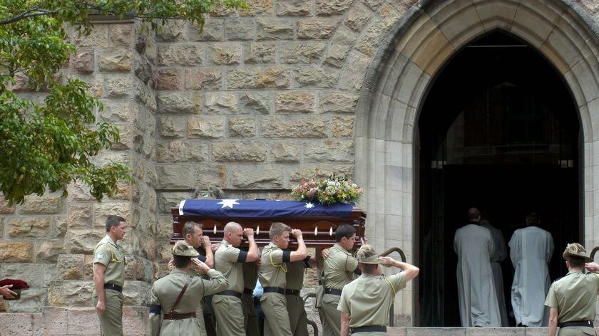 Funeral of trooper David Pearce