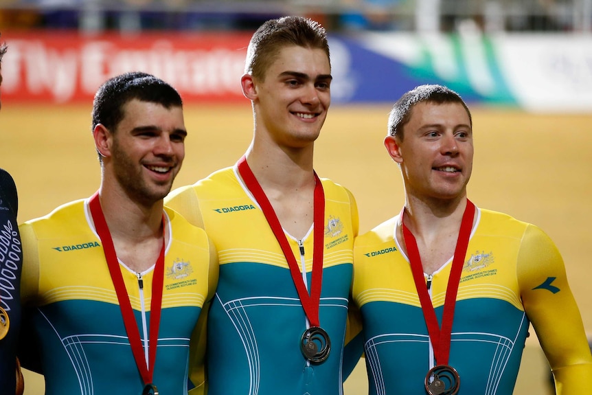 Australia's wins bronze in team sprint
