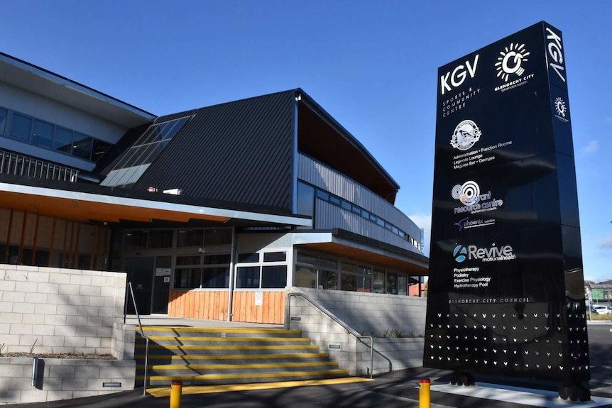 Exterior of KGV Sports and Community Centre, Glenorchy.