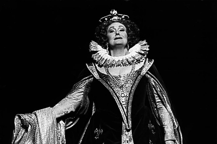 Dame Joan Sutherland in the Australian Opera's production of Les Huguenots in 1990.