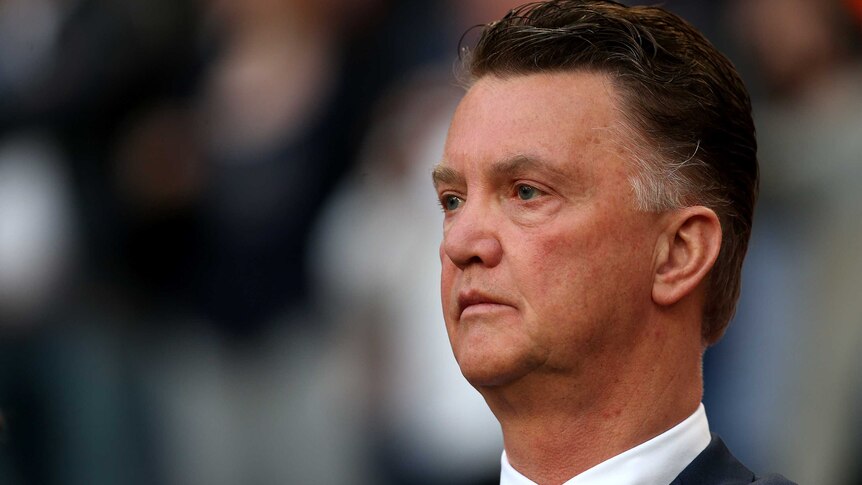 Dutch soccer manager Louis van Gaal during an international friendly with Ecuador on May 17, 2014.