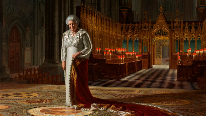 The Coronation Theatre, Westminster Abbey: A Portrait of Her Majesty Queen Elizabeth II (2012) by Ralph Heimans.