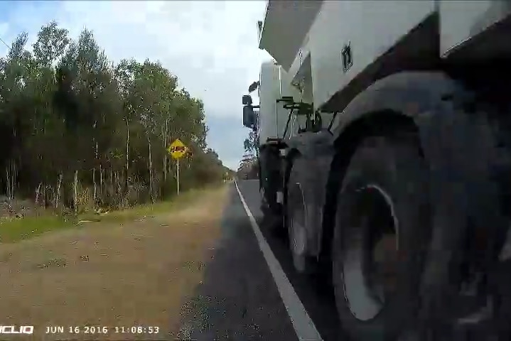 Truck close-call