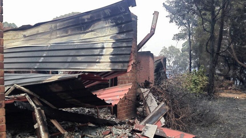 House destroyed at Kersbrook