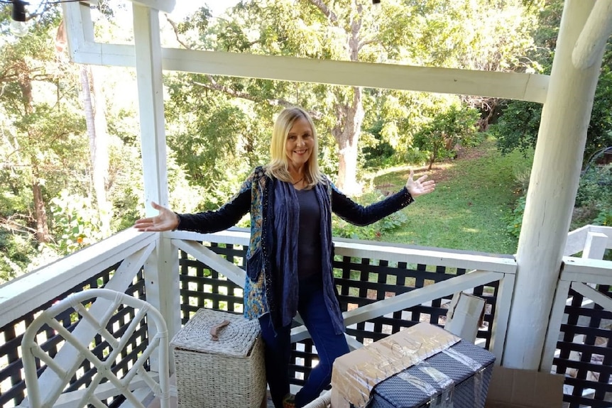Torie Resch on her verandah