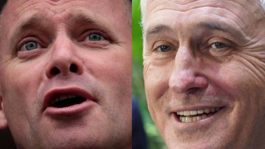 Composite image of Campbell Newman and Malcolm Turnbull.