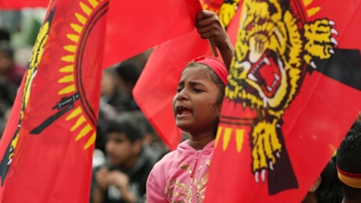 Tamil Demonstrators in London, April 2009 (Getty Images: Oli Scarff)