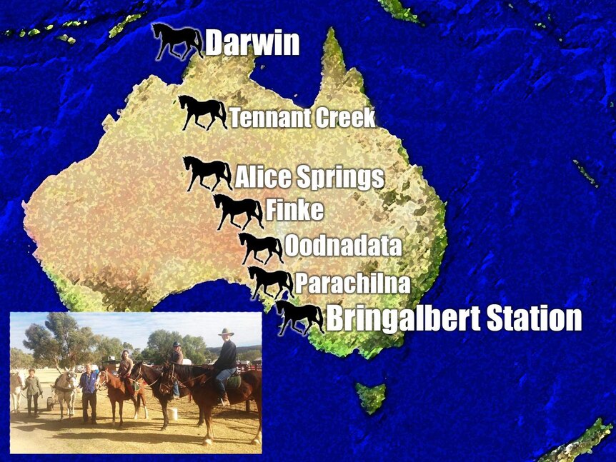 4000km on horseback: the route taken by riders retracing the steps of their ancestors 140 years ago.