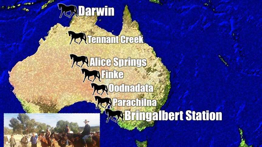 4000km on horseback: the route taken by riders retracing the steps of their ancestors 140 years ago.