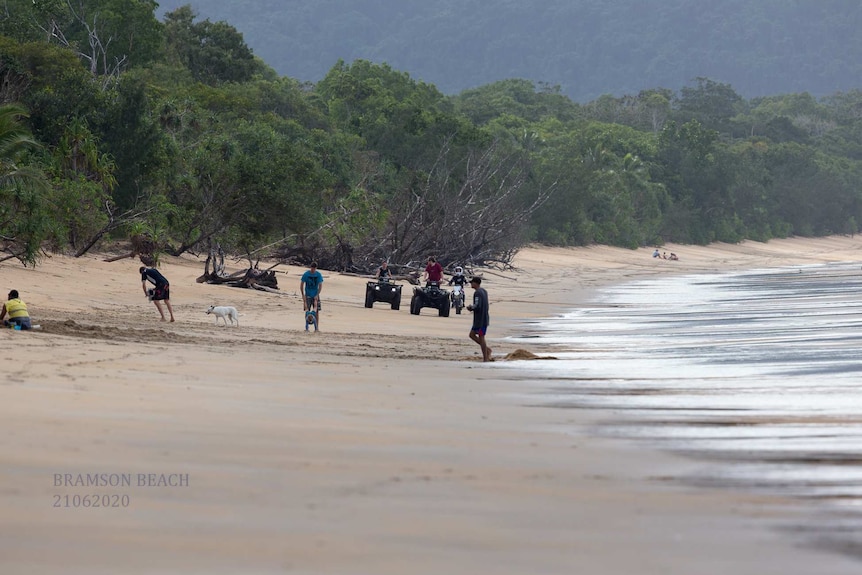 The group Russell Constable photographed on Bramston Beach.