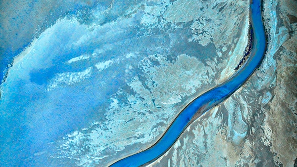 Photographic art depicting creek in Gulf of Carpentaria region