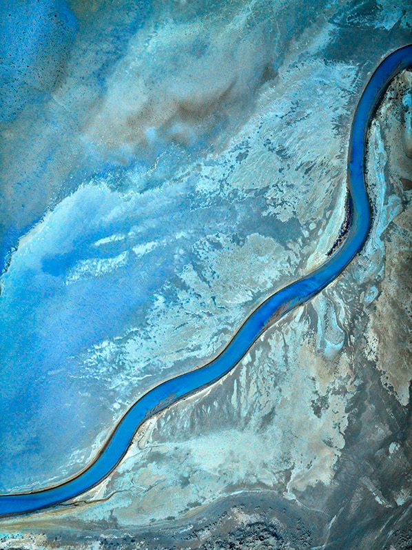 Photographic art depicting creek in Gulf of Carpentaria region