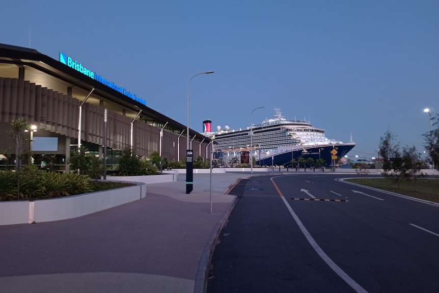 Cruise ship at terminal