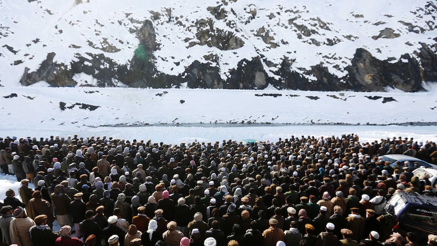 Afghan avalanche victim funeral