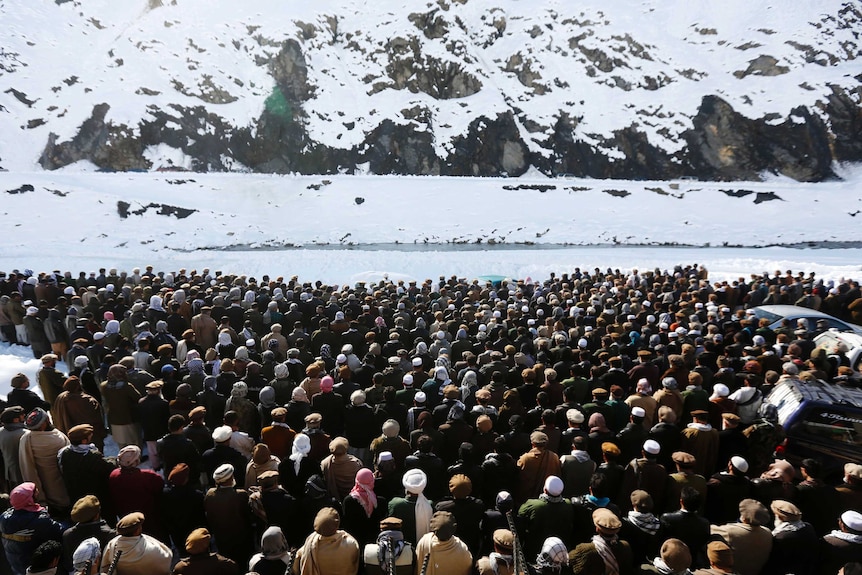 Afghan avalanche victim funeral