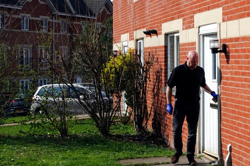 Police leave the house in Quayside, Birmingham where Khalid Masood lived.