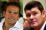 Lachlan Murdoch (left) and James Packer.