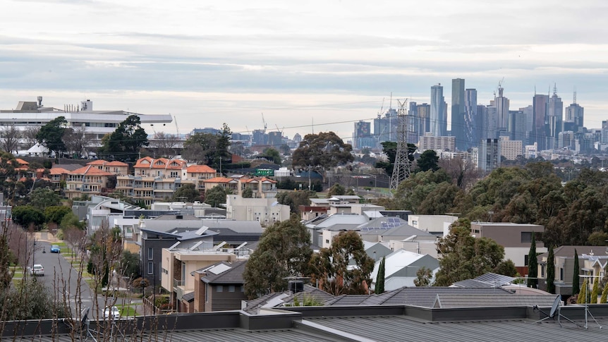 A view of Melbourne and its surrounding suburbs.