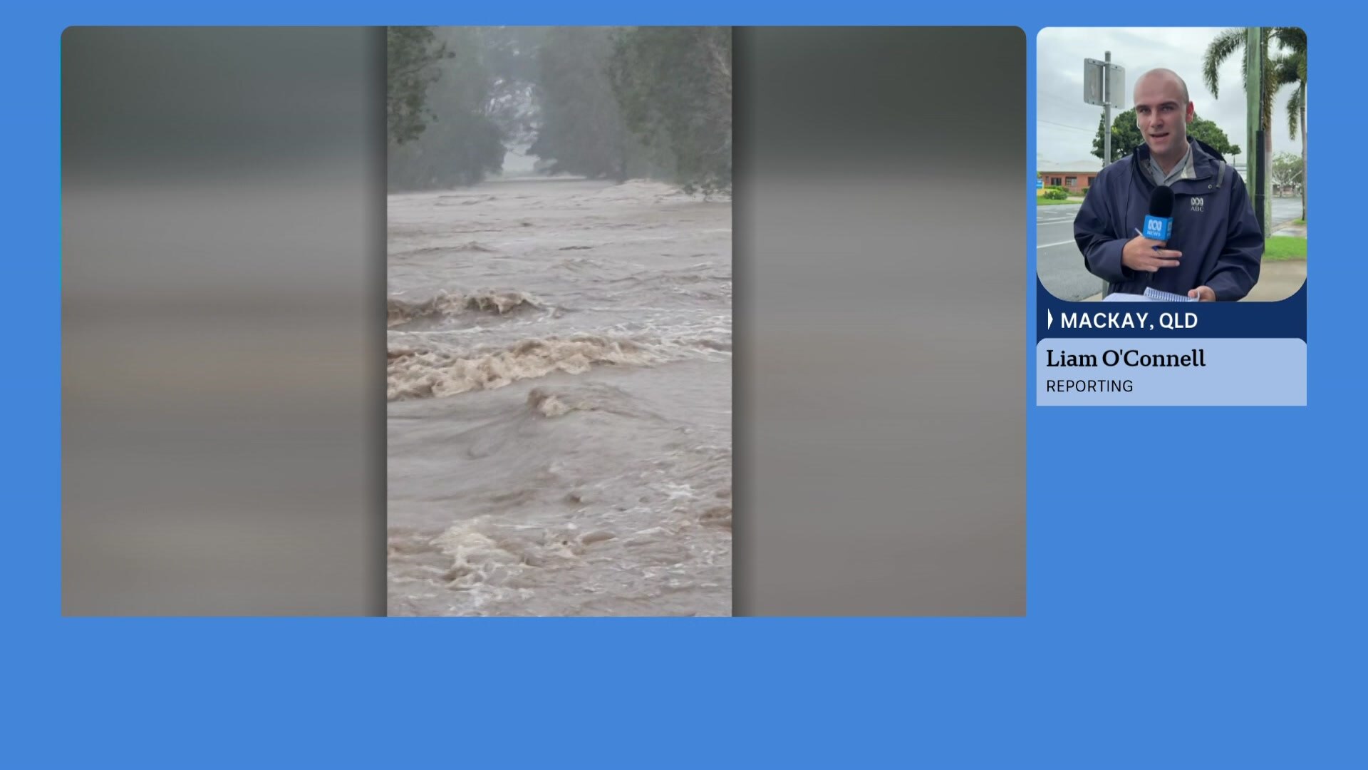 ABC reporter Liam O'Connell is on the ground in Mackay - ABC News