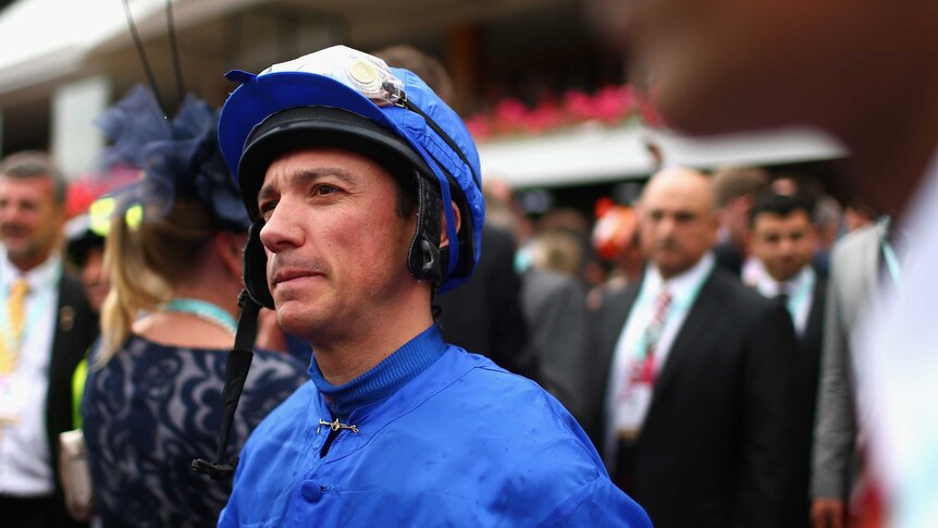 Jockey Frankie Dettori's last race was on Cavalryman in this year's Melbourne Cup.