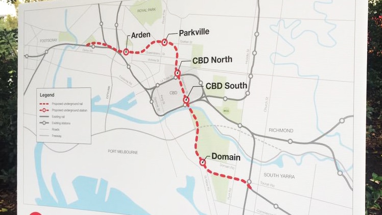 Melbourne Metro Rail tunnel plan