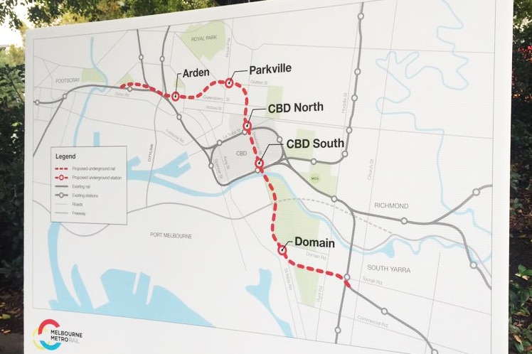 Melbourne Metro Rail tunnel plan