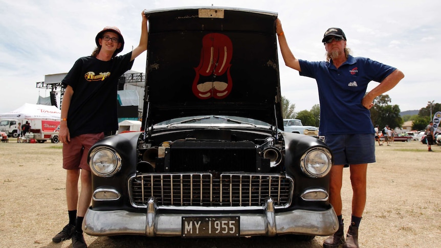 Matt 'Twiggy' Waters and Geoff 'Sticky' Waters both brought cars to Summernats in 2017
