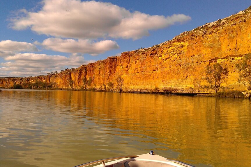 The spectacular cliffs along the Big Bend of the River Murray.