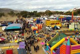 An aerial view of a carnival