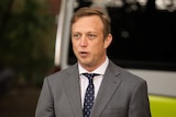 Queensland Health Minister Steven Miles at parliament house in Brisbane.