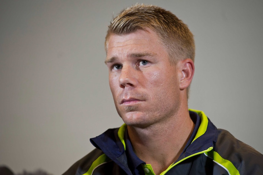 Australian cricketer David Warner apologises after he was suspended for punching England's Joe Root.