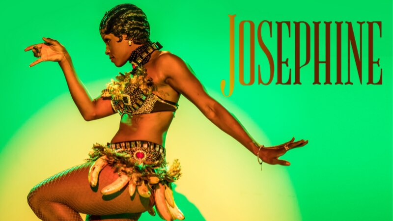 Tymisha Harris in character as Josephine Baker