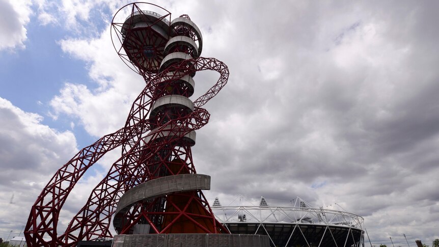 The ArcelorMittal Orbit, which stands next to the Olympic Stadium in the London 2012 Olympic Park.