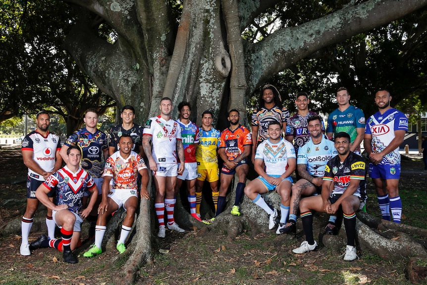 NRL players in Indigenous jerseys