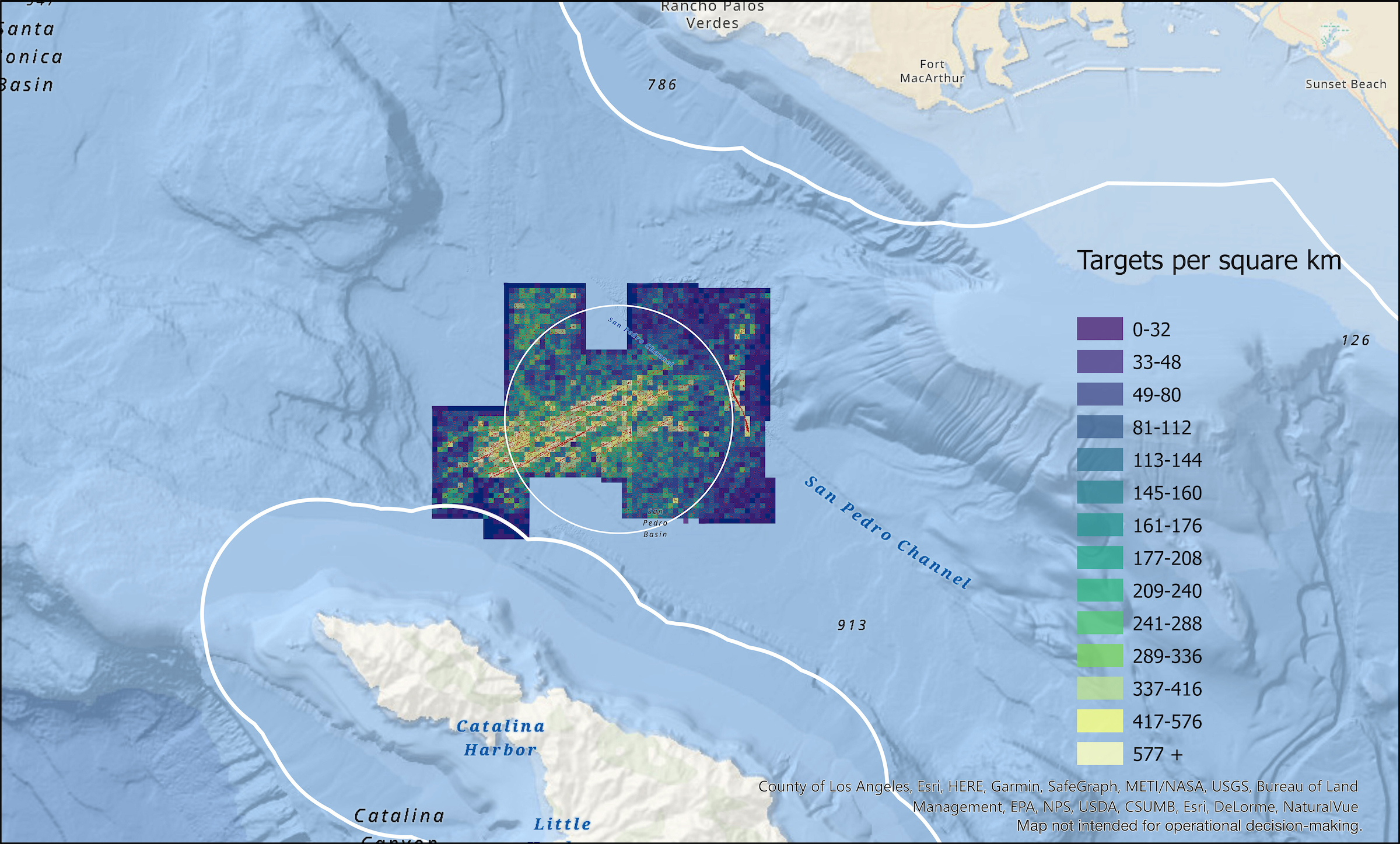 A graphic illustration showing the distribution of the barrels.