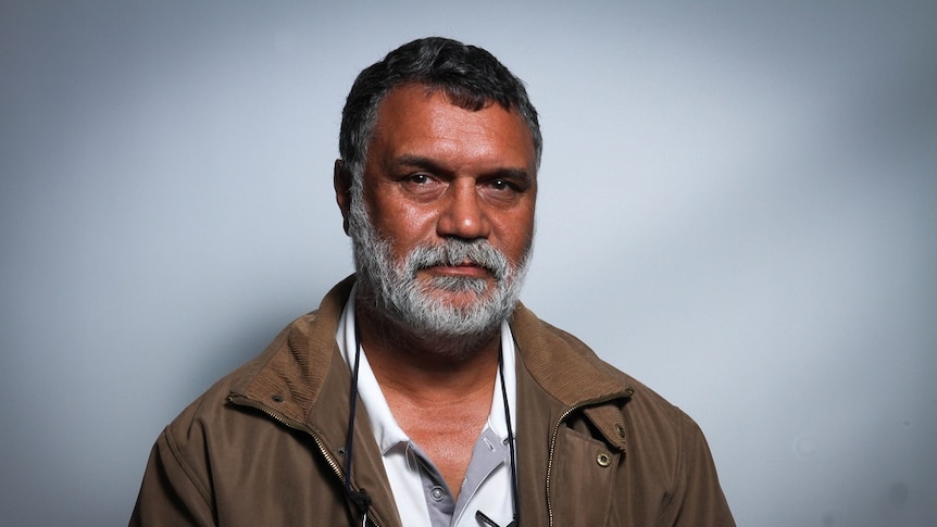 A portrait of Indigenous language researcher, Dr. Ray Kelly, from the University of Newcastle