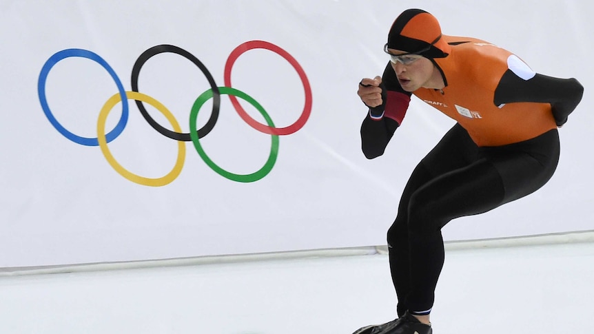 Successful defence ... Sven Kramer skates his way to gold