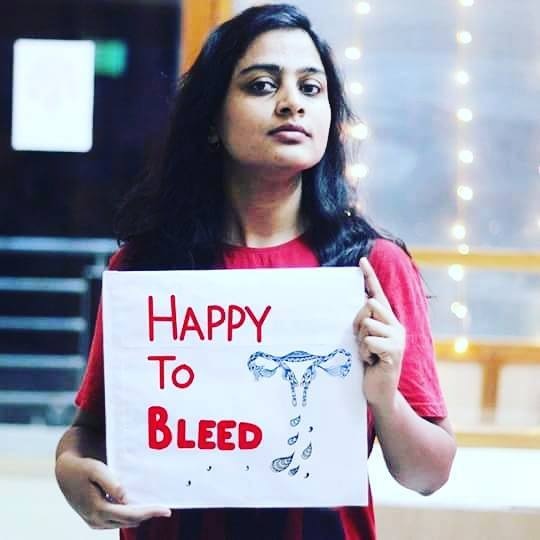 #HappyToBleed campaign photo