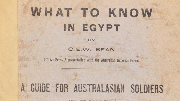 Lot 65 is What to Know in Egypt, a Guide for Australasian Soldiers by Charles Bea