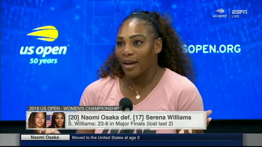 US Open: Serena Williams says she was treated more harshly because