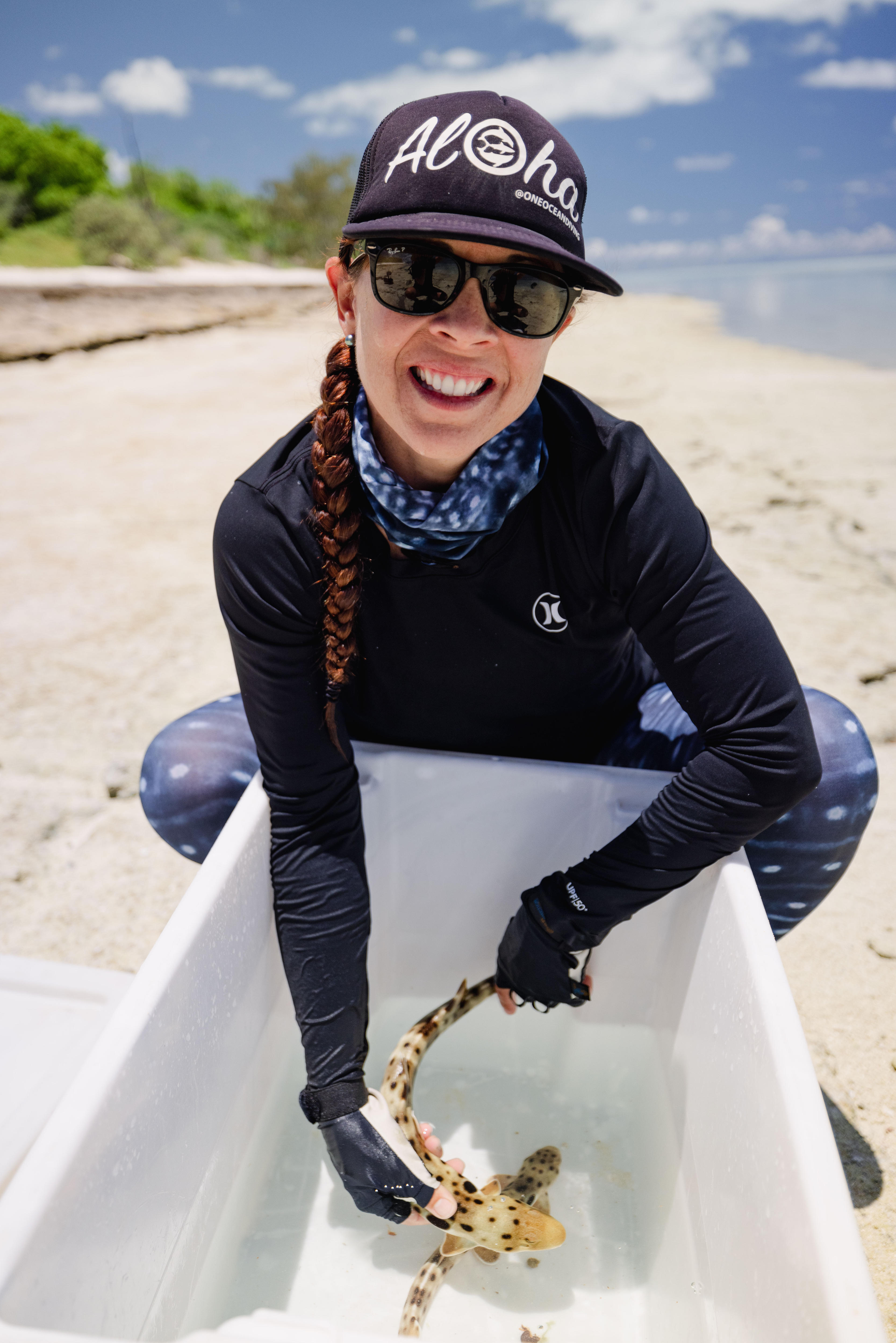 Dr Jodie Rummer on Heron Island